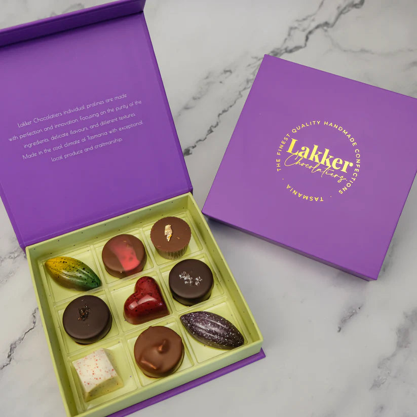 Lakker Chocolatiers 9-Piece Selection Box
